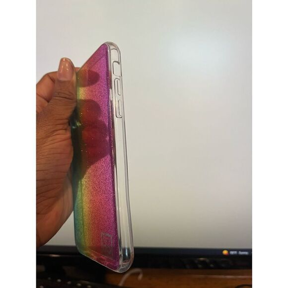 iPhone XS/X Sparkle Neon Rainbow Cellphone Case - Picture 6 of 7